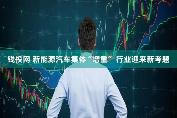 钱投网 新能源汽车集体“增重” 行业迎来新考题